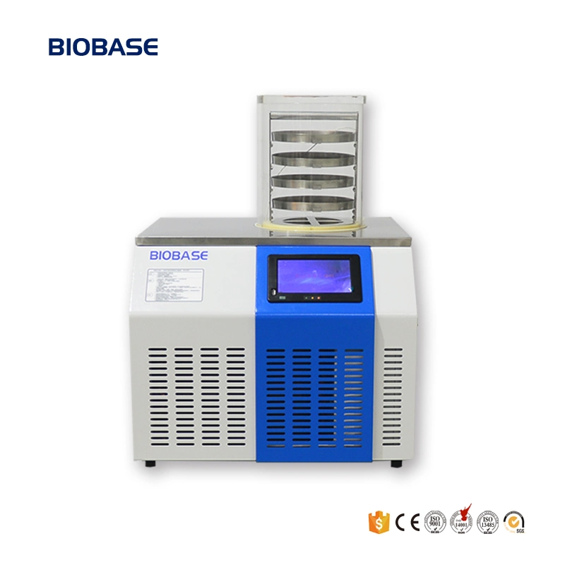 Biobase Tabletop Mini Small Laboratory Pharmaceutical Freeze Dryer Lyophilizer Drying Machine Bench Top (Lyophilizer) Vacuum Freeze Dryer