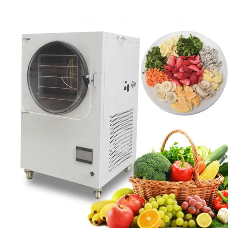 6-8kg Vacuum Freeze Drying Dried Machine Fruit Food Mini Vegetables Freezer Dryer for Sale