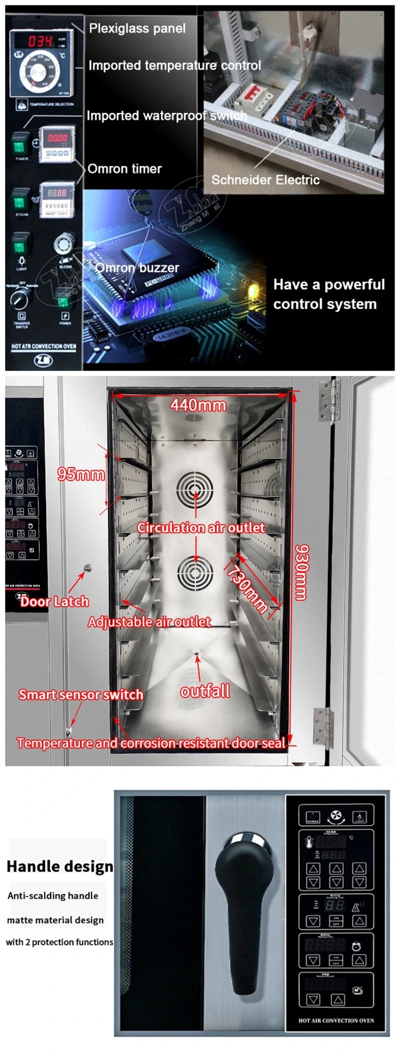 Industrial Hot Air Circulating Vacuum Drying Oven with Steam Price (ZMR-8D)