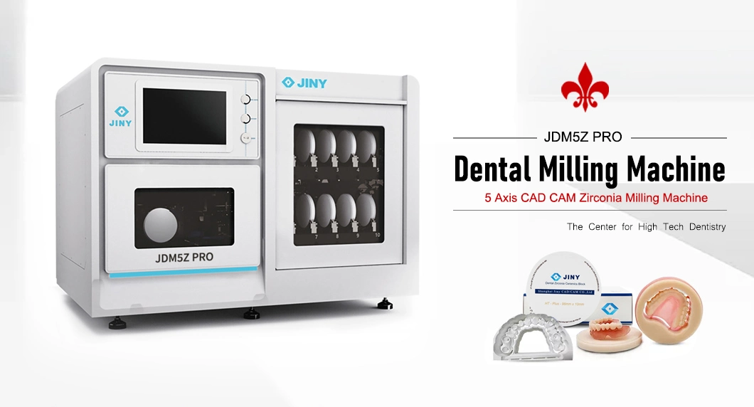 Dental CAD Cam Equipment 5-Axis Dental Milling Machine for Lab with Automatic-Disc Changer