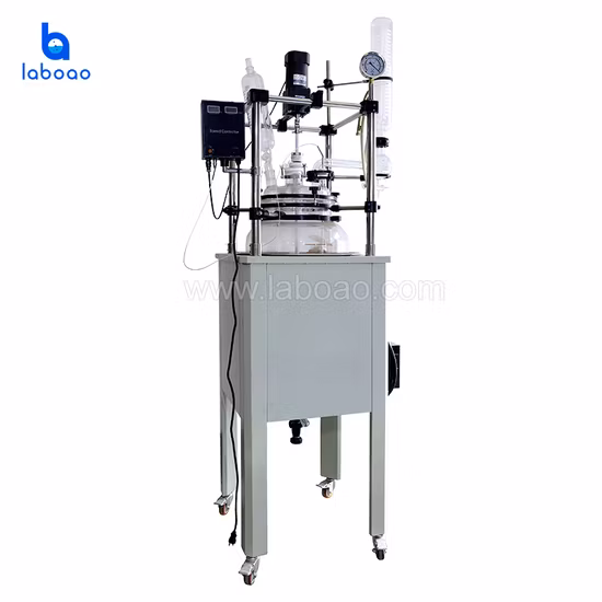 단층 가열 유리 반응기용 실험실 규모 장비 제조업체